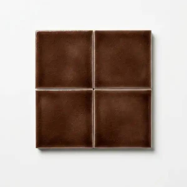 BROWN SERAMİK SERİSİ | 10x10 El Yapımı Sırlı Duvar Seramiği